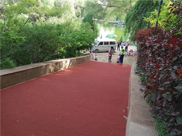 长宁彩色路面施工